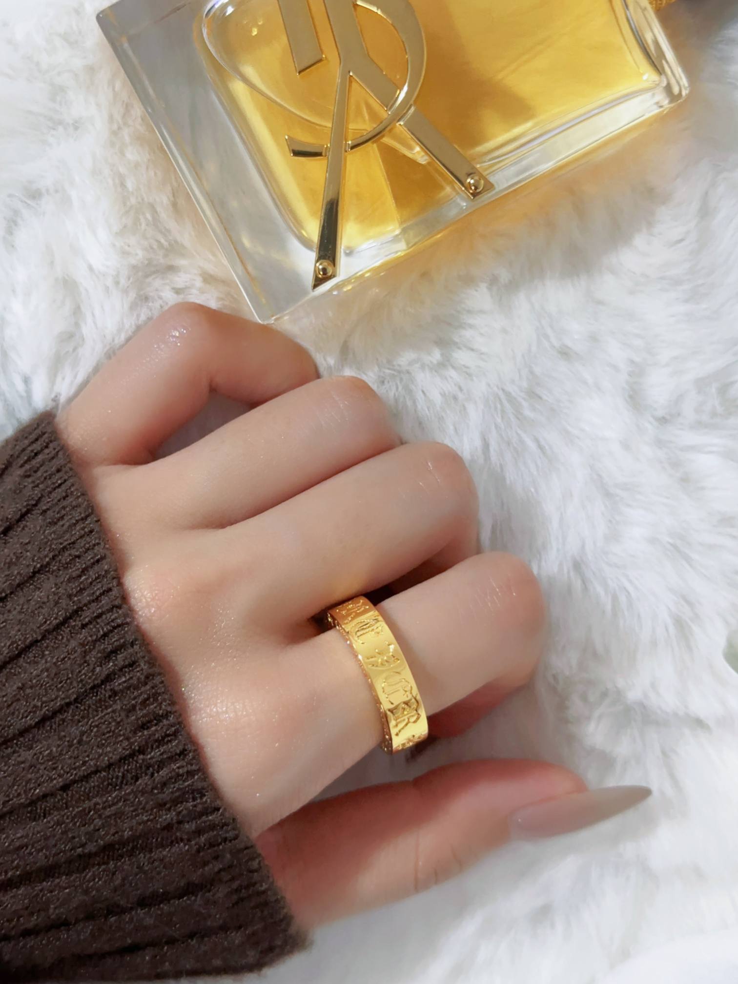 Croheart 22K Yellow Eternal Heart Classic Ring