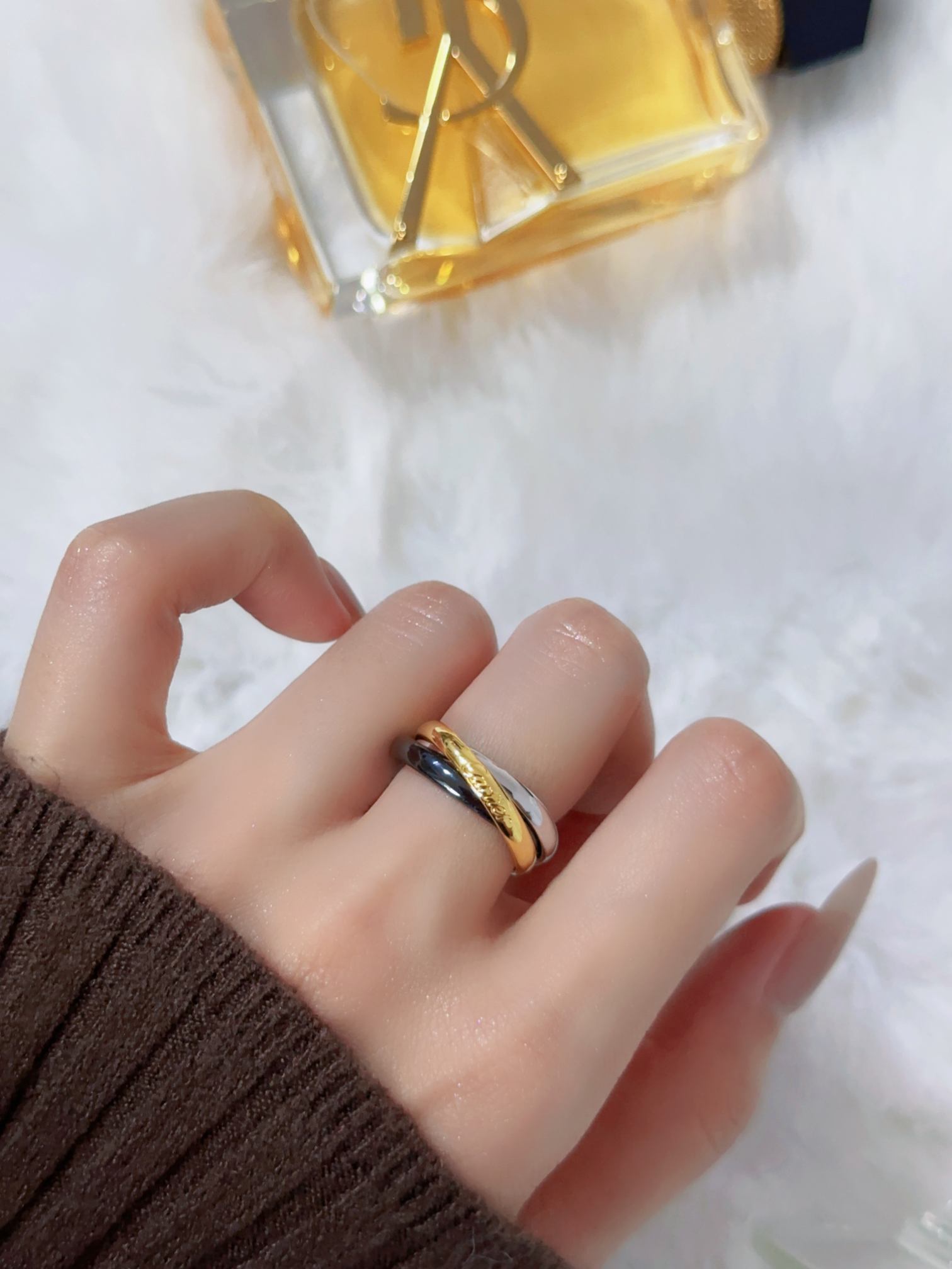 Tinity Classic 3-Color Ring Black Ceramic Ring