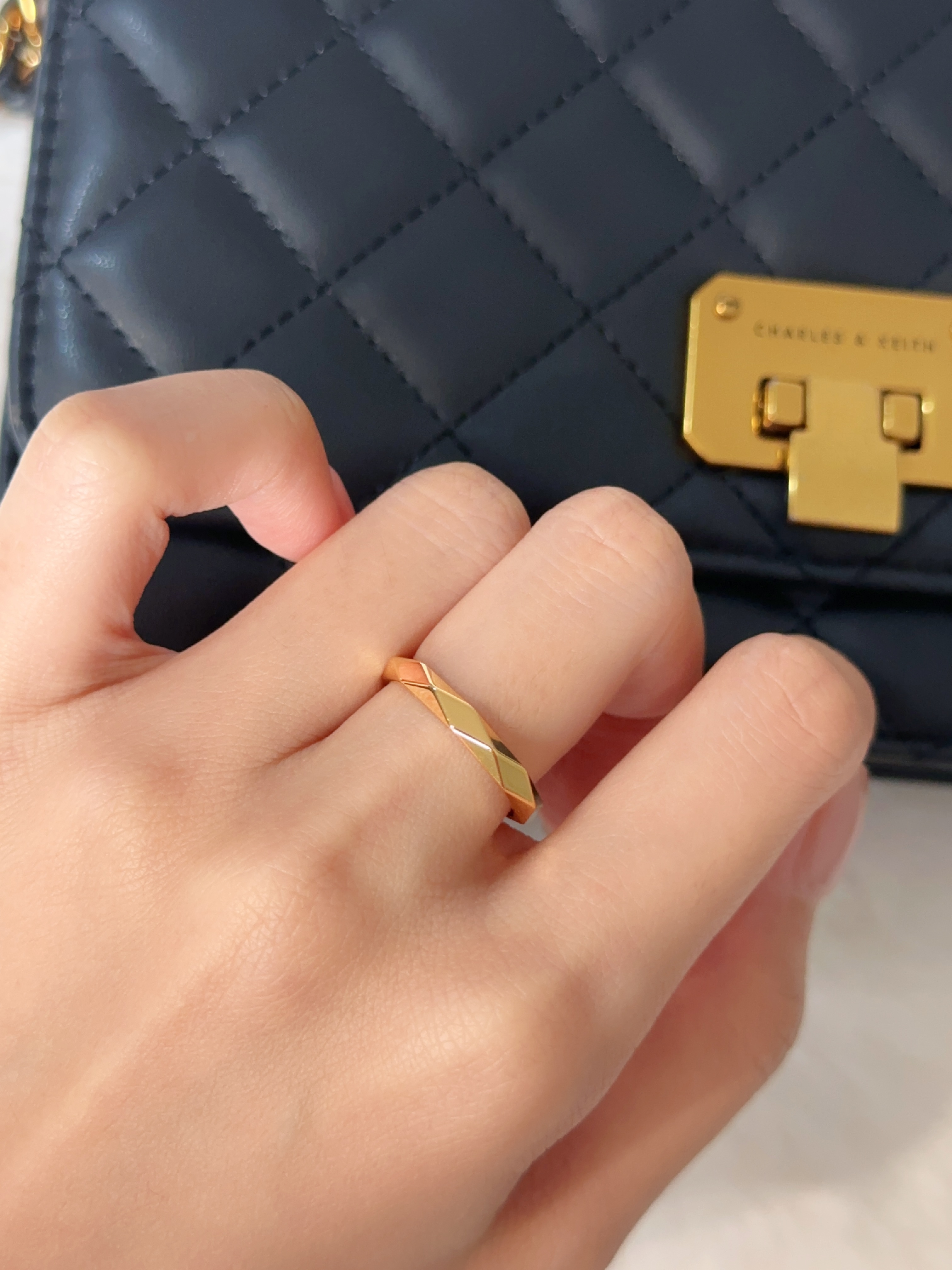 BOUCHERON Narrow Facette Diamond free Ring