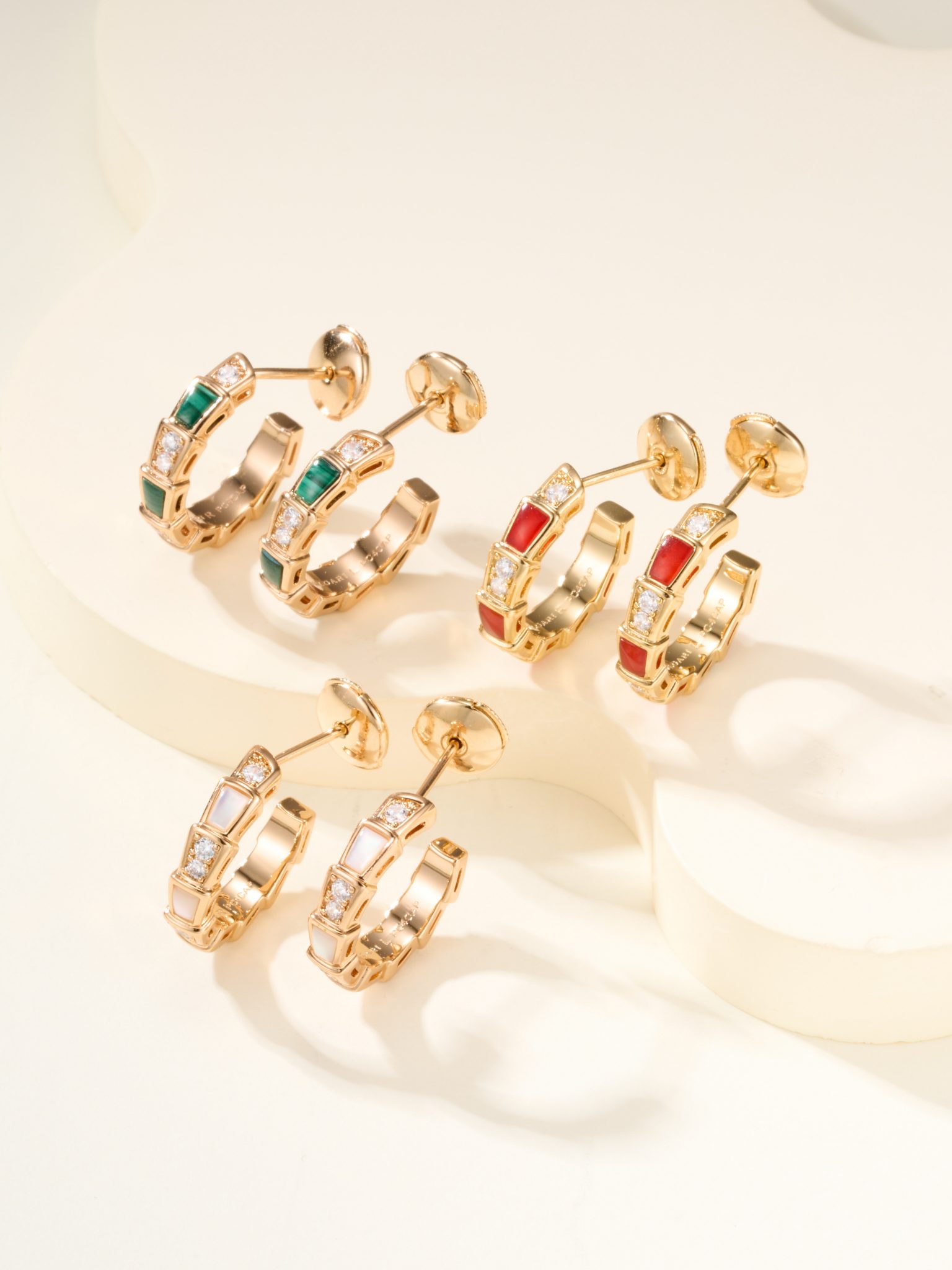 BV Snake Bone Beimu Earrings