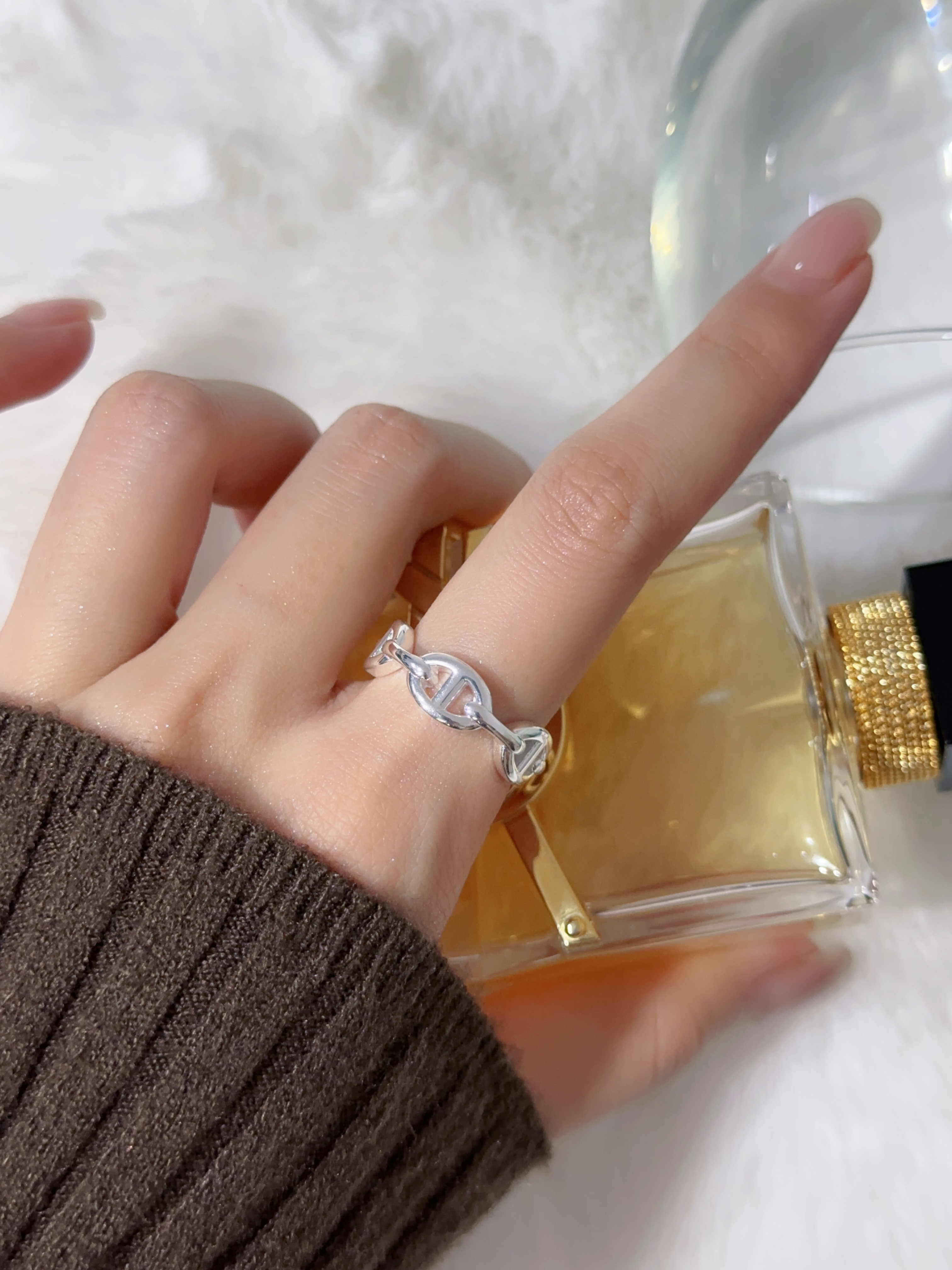 Pig Nose Diamond free Ring