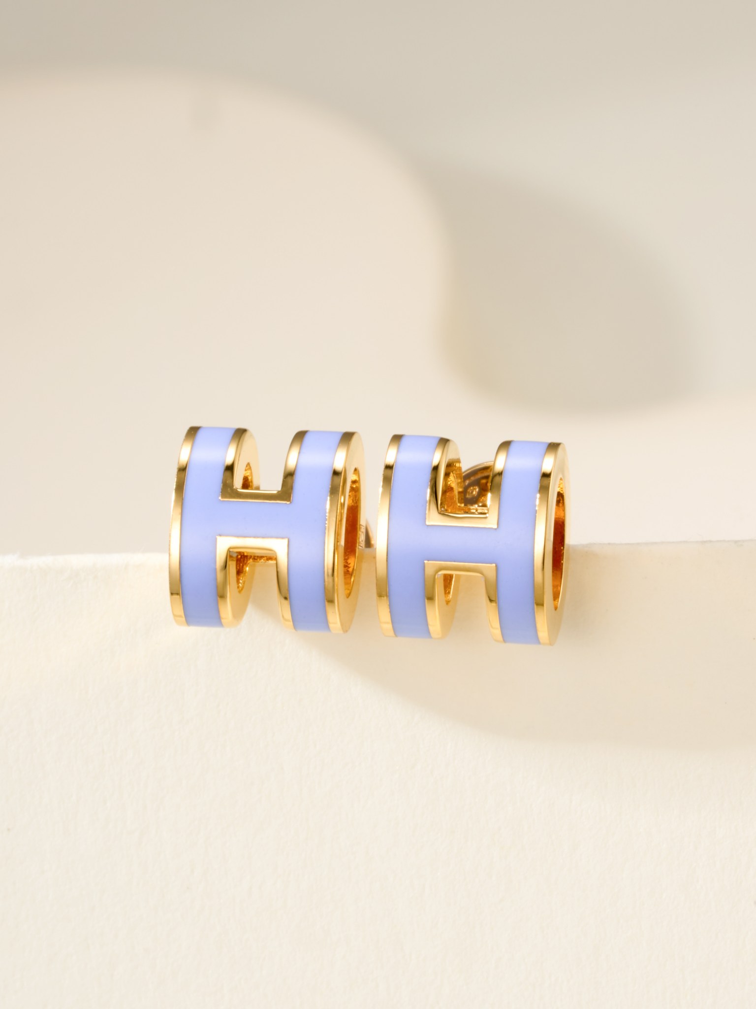 H-flange mini pop earrings