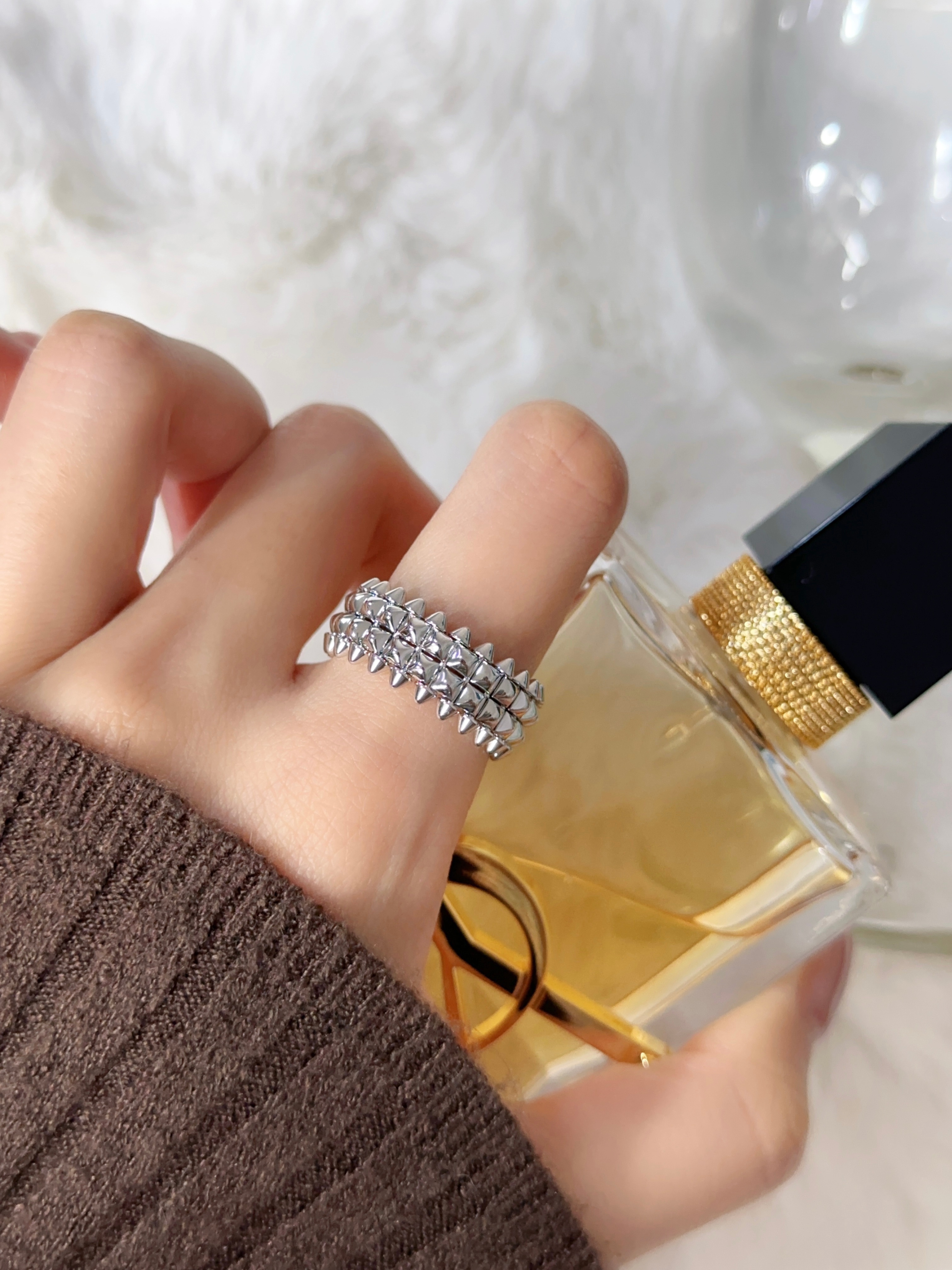 CLASH Double Row Rivet Ring