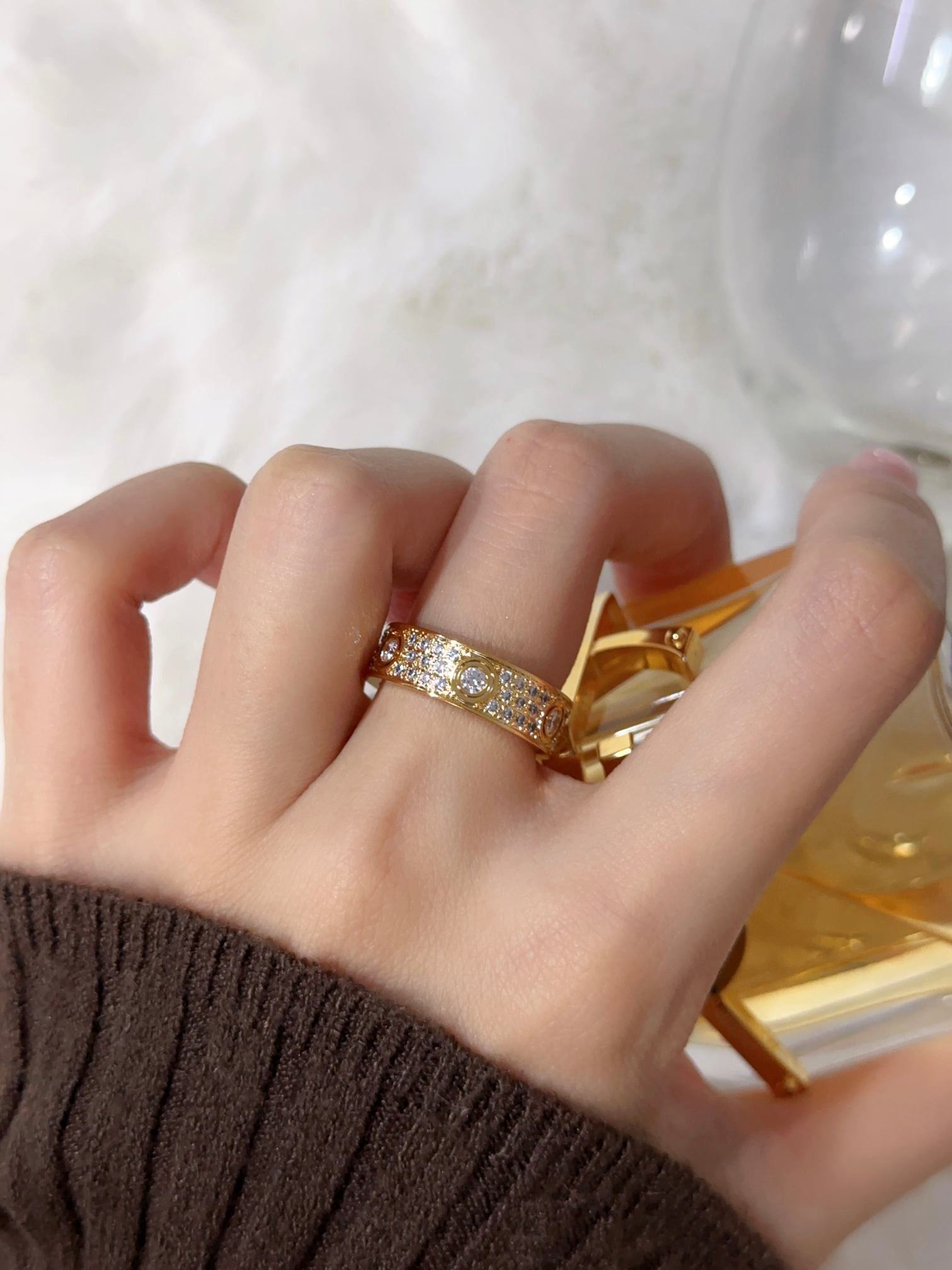 Love Starry Sky 6 Main Diamond Ring (approximately 6mm)