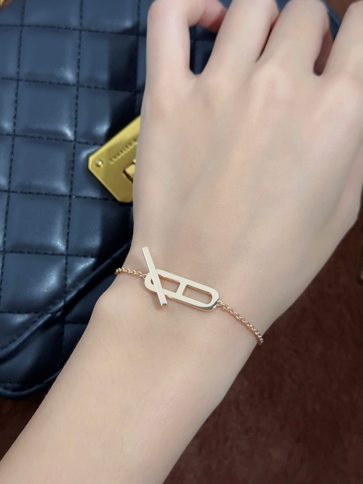 H Pig Nose Diamond free Bracelet