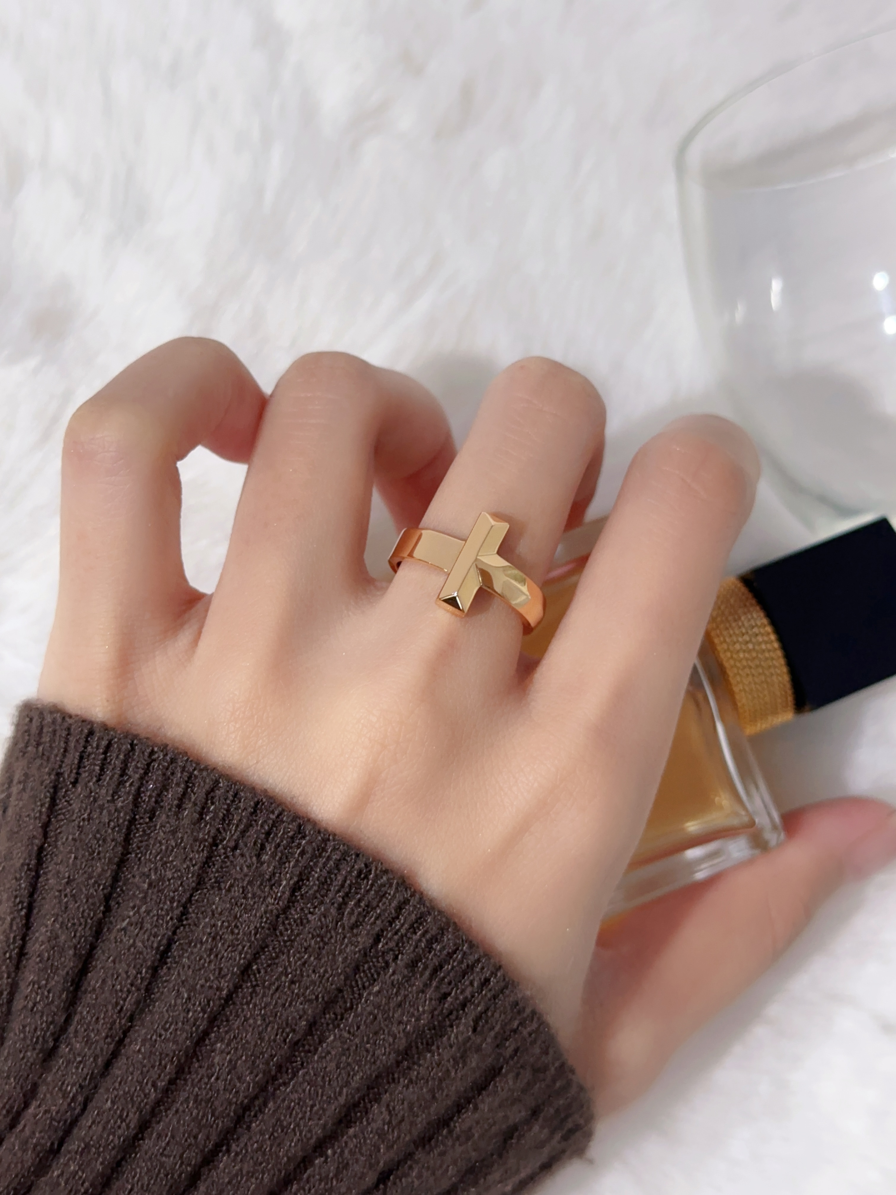 T1 Wide Diamond Free Ring