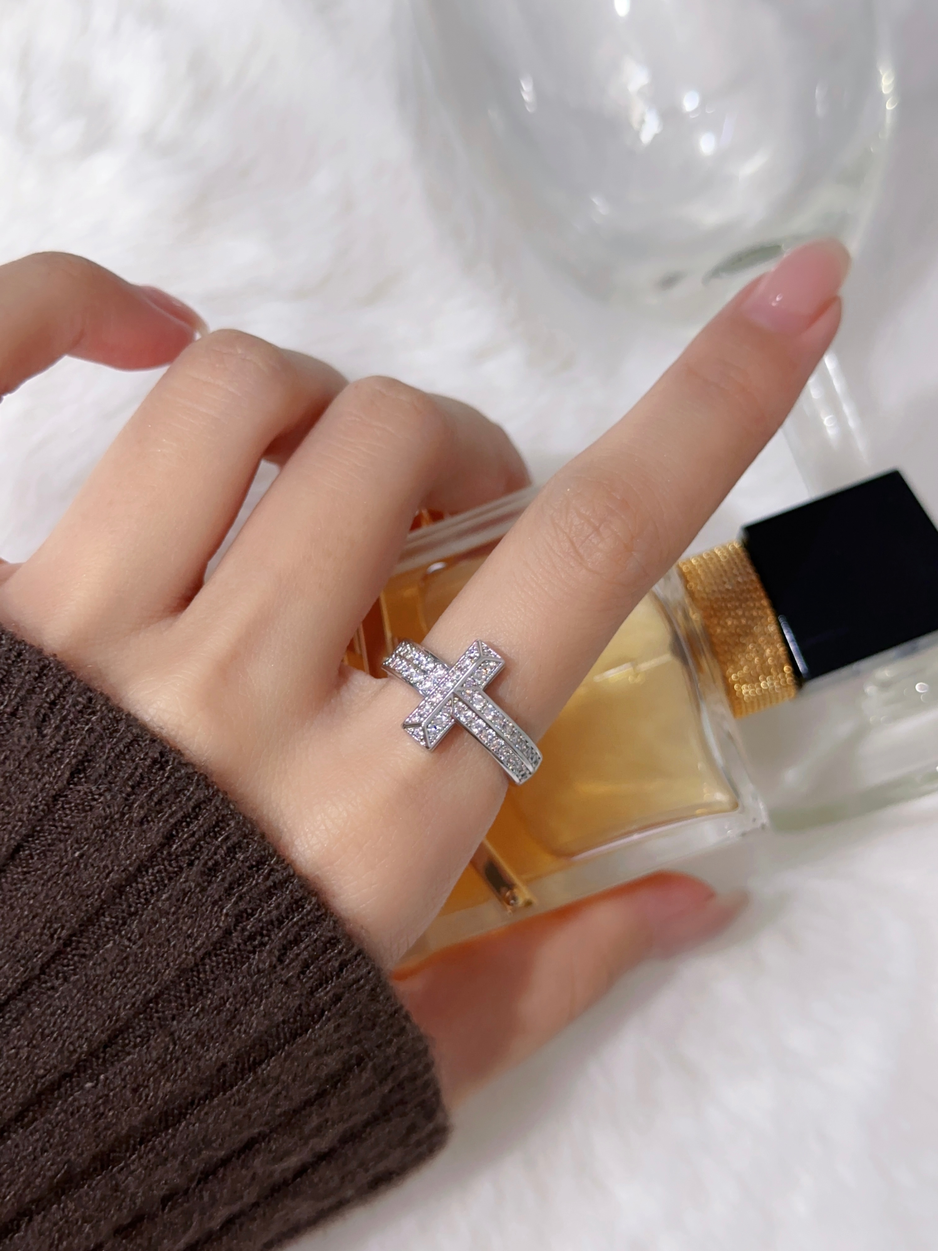 CNC High Version T1 Wide Full Diamond Ring