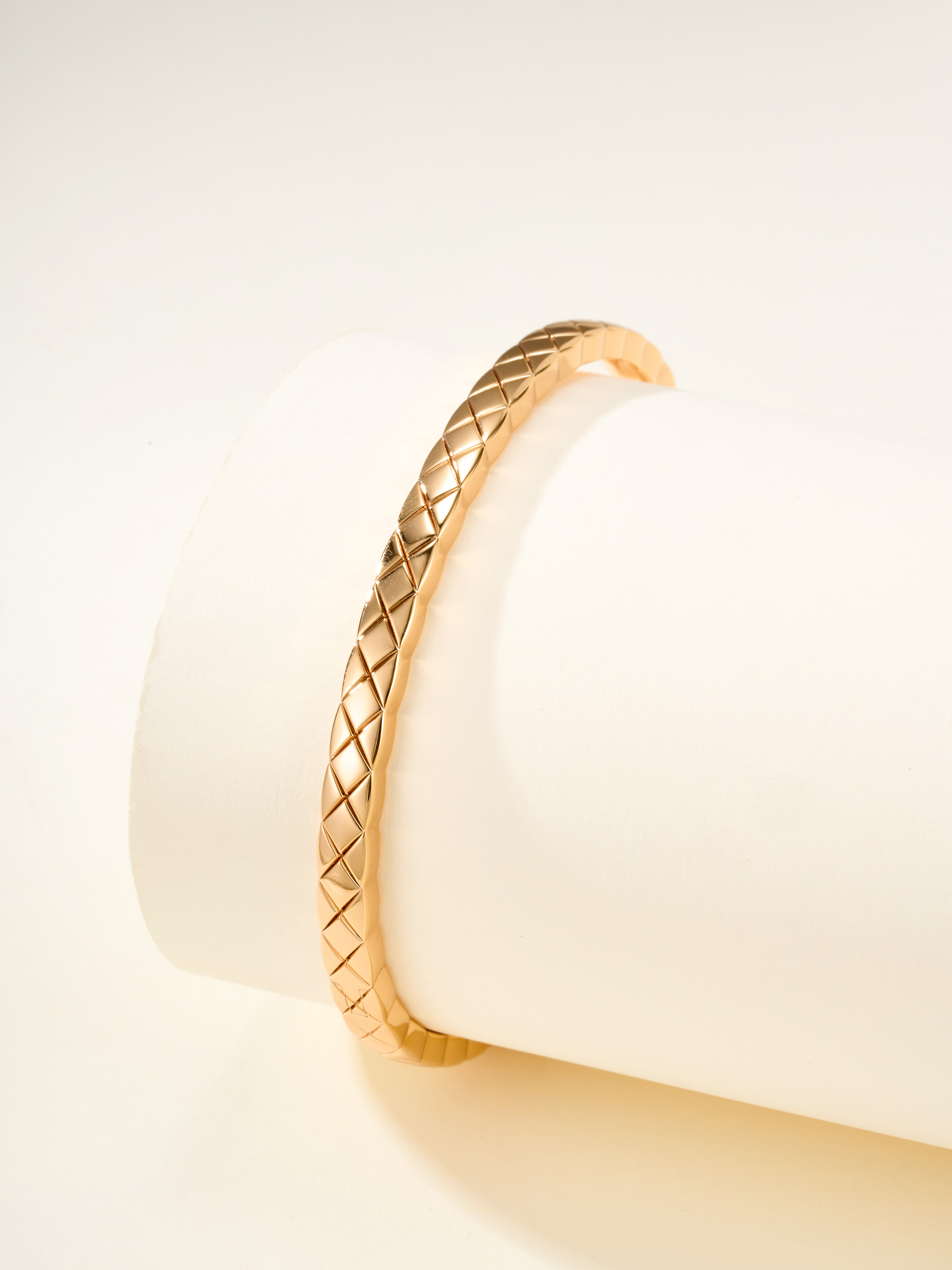 COCO CRUSH slim diamond grid diamond free bracelet