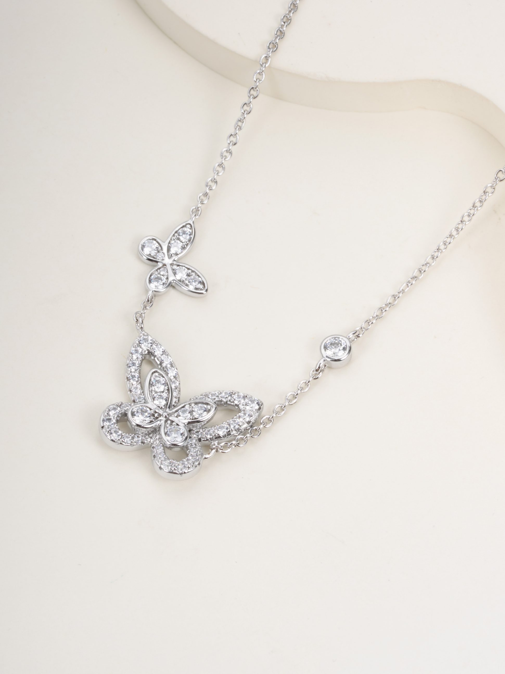 Graf Phantom Butterfly Double Play Diamond Set Necklace