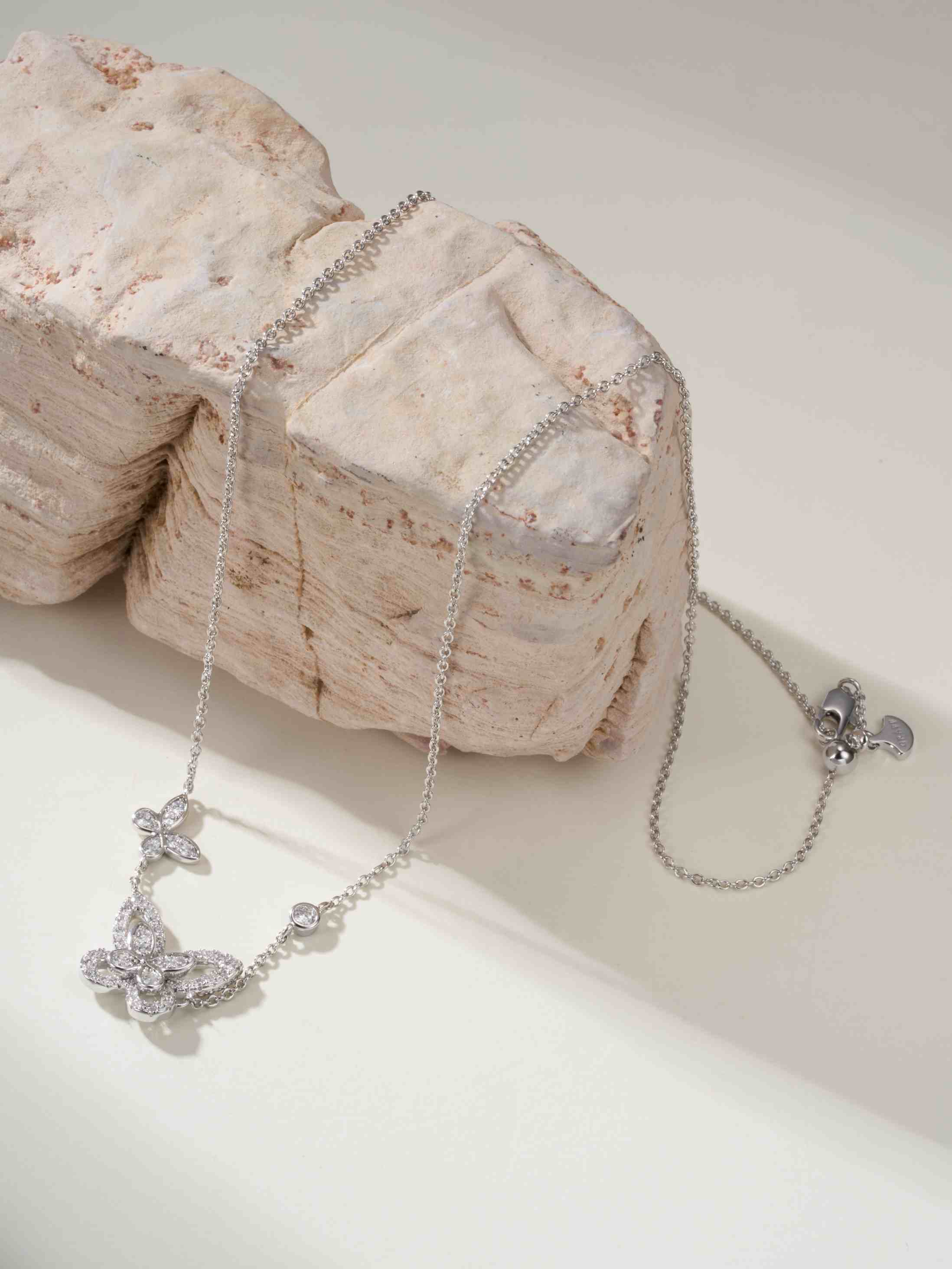 Graf Phantom Butterfly Double Play Diamond Set Necklace