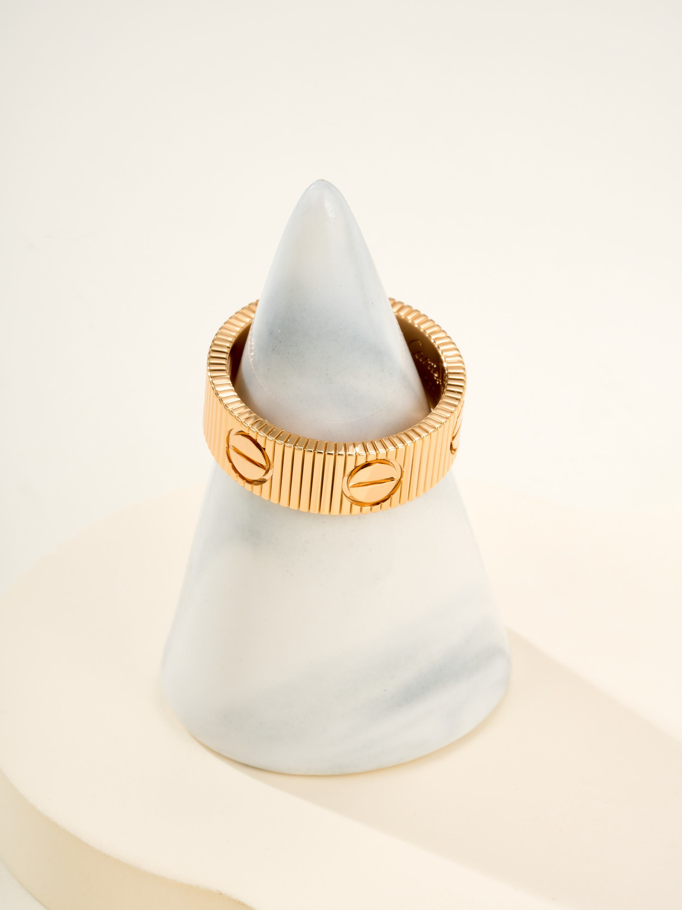 Cartier wide striped ring