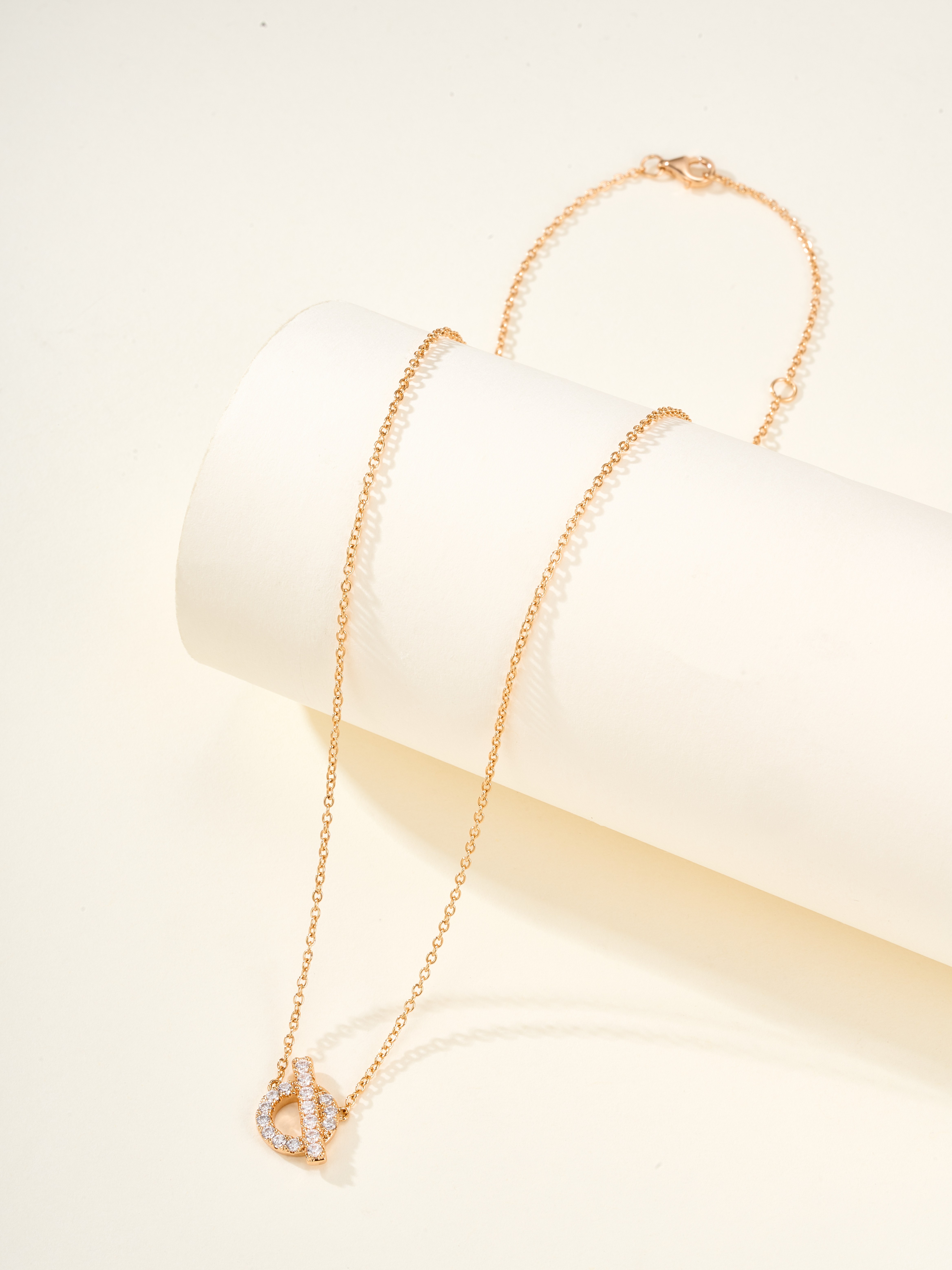 H style OT full diamond necklace