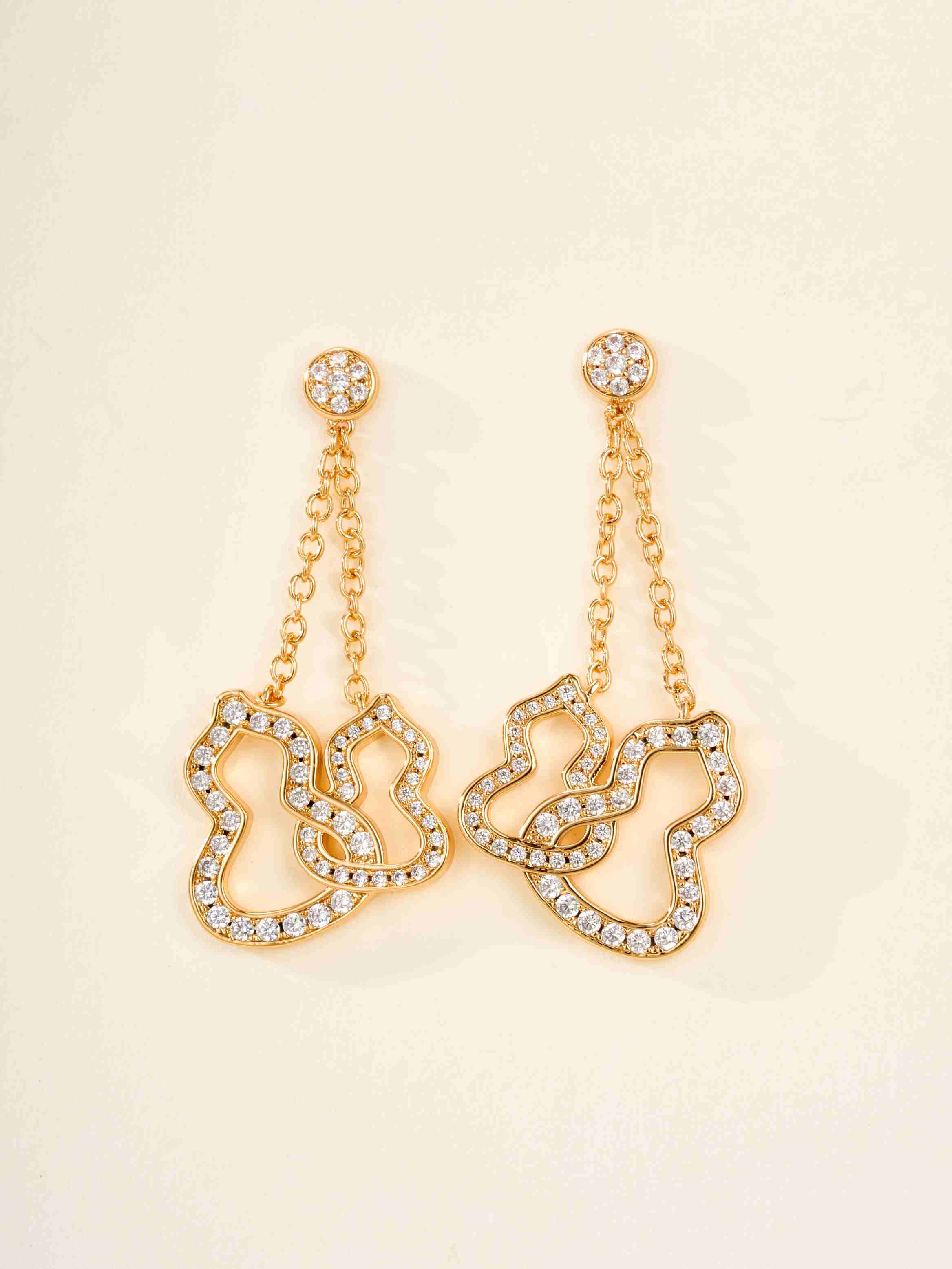 Double gourd new jewelry earrings