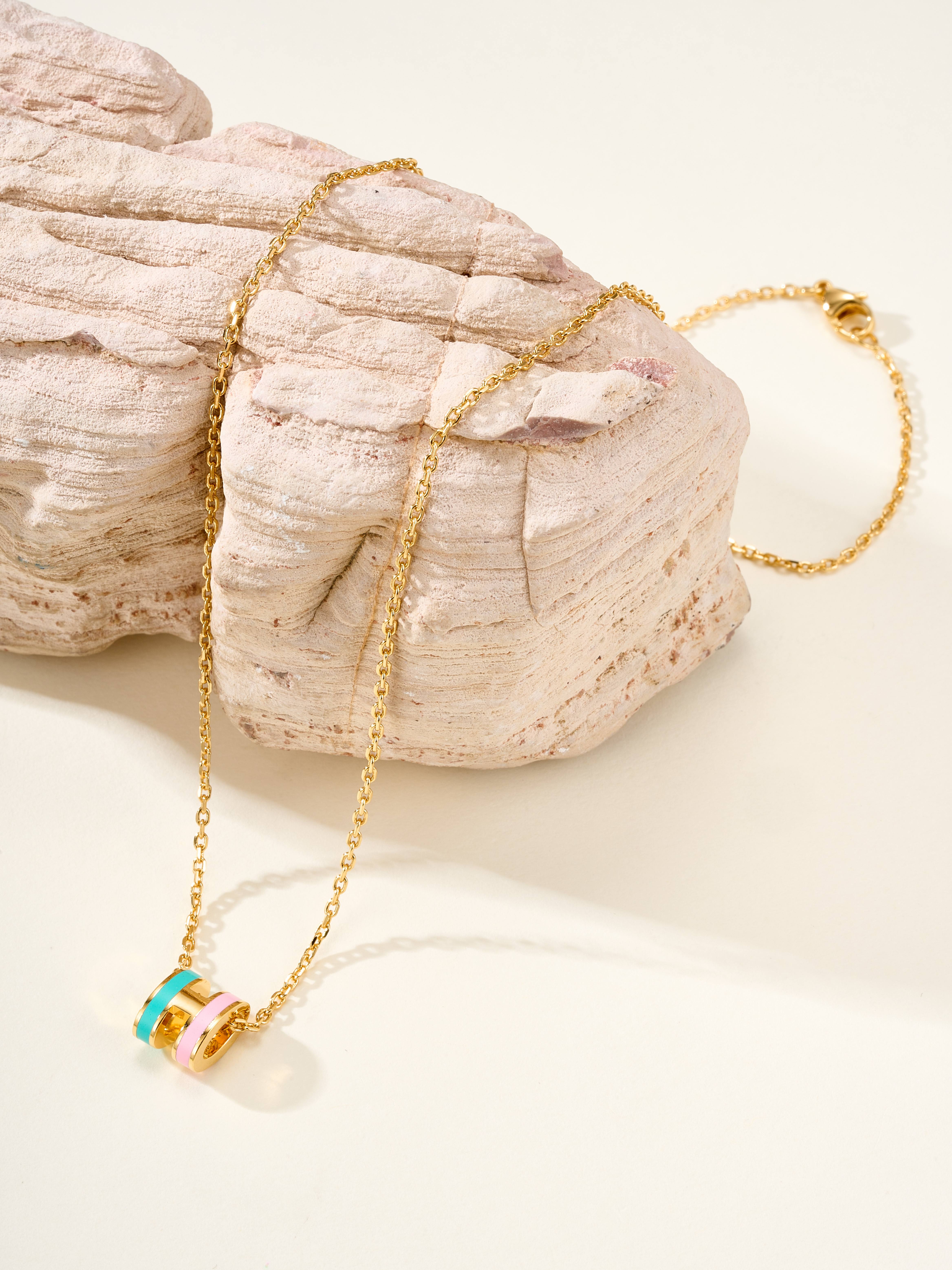 H Home Mini PopHRocabar Color blocked Necklace