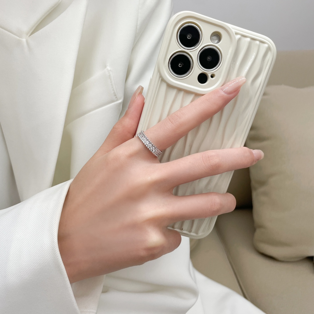 Perlee bead studded diamond ring