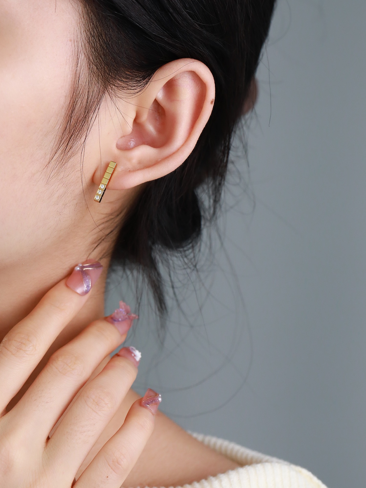 Chopard ice cube pure earrings