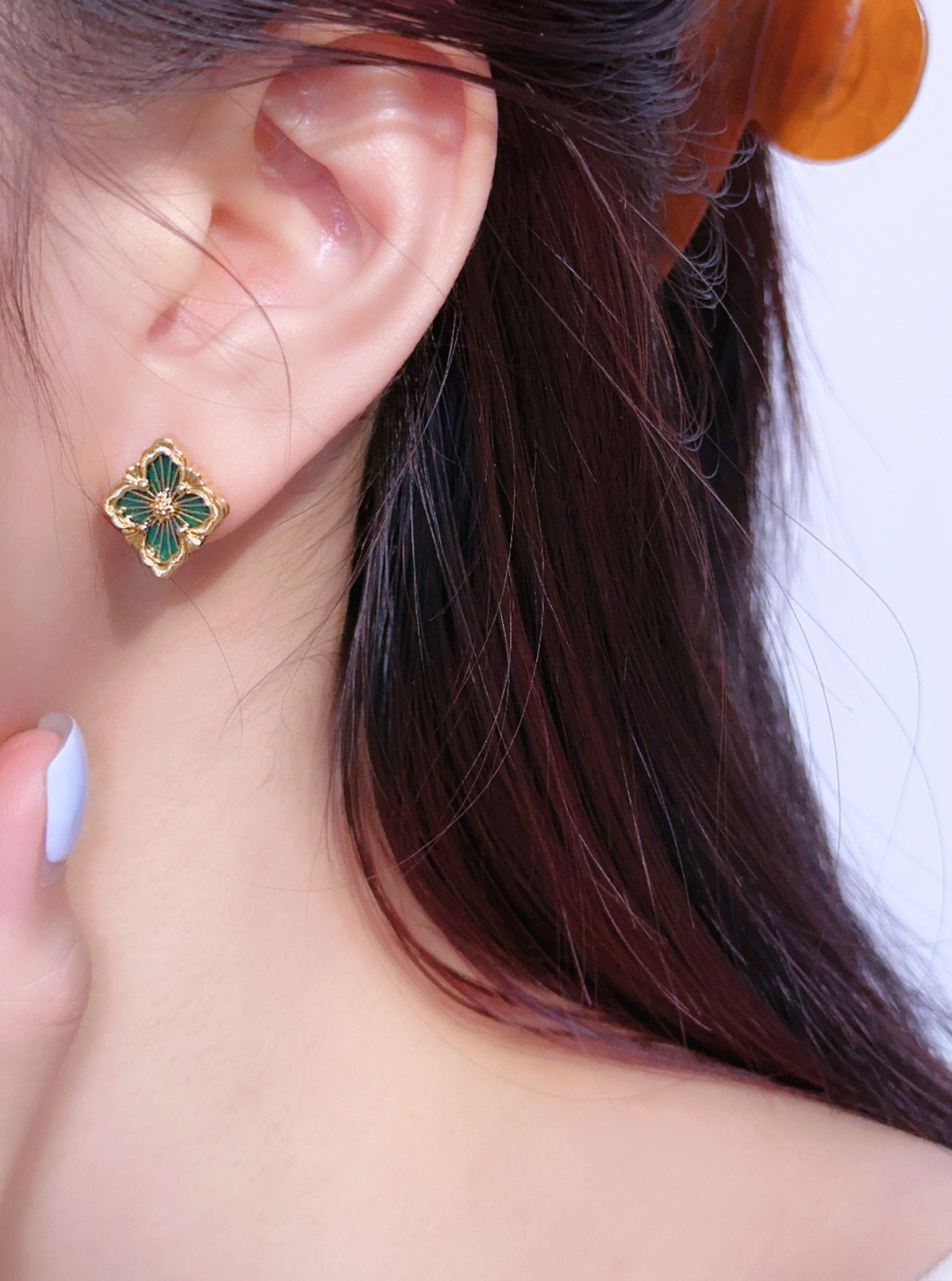 BU Buchirati Opera Series UFO Ear Block Style Earrings