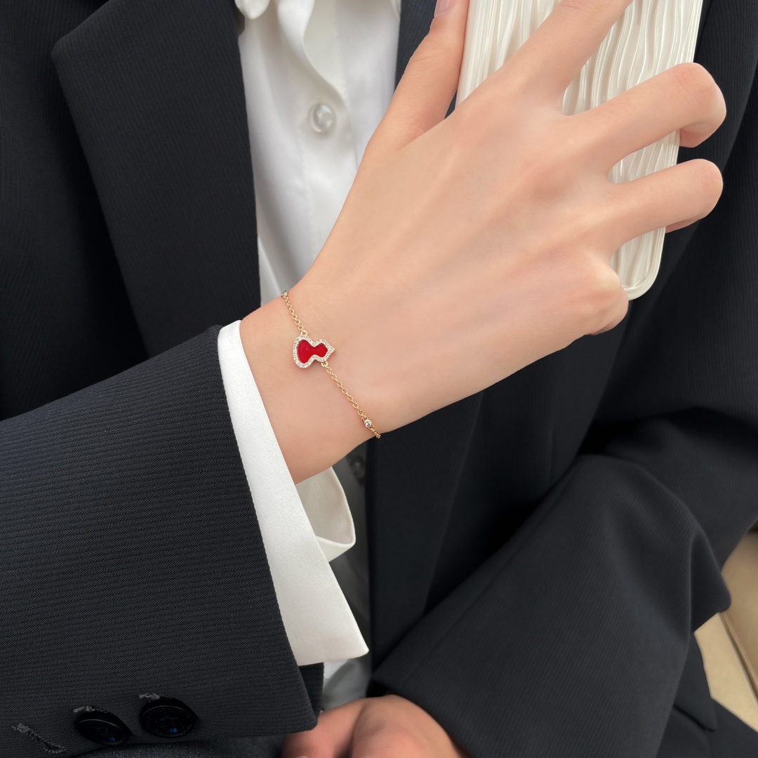 Qeelin Four Diamond Gourd Small Bracelet