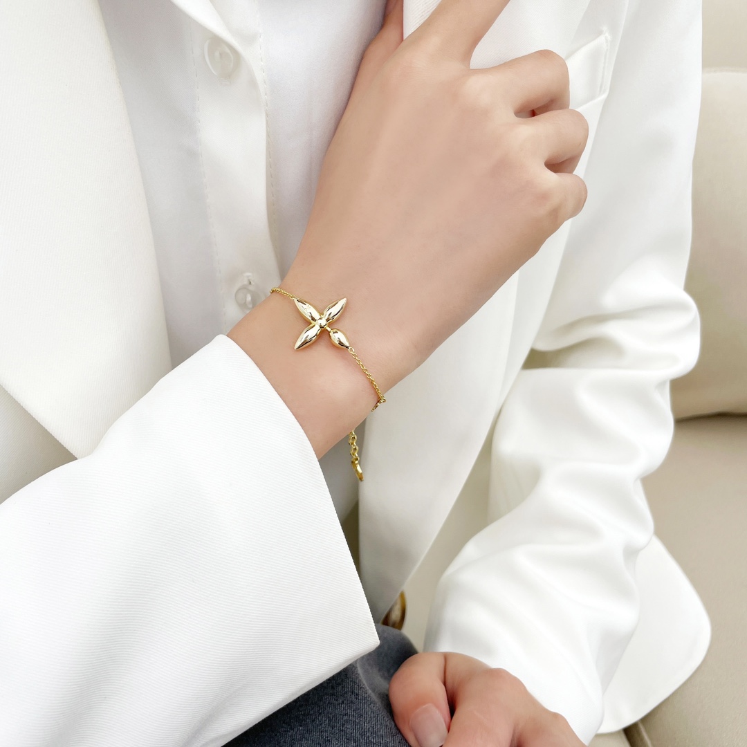 Monogram Flower Bracelet