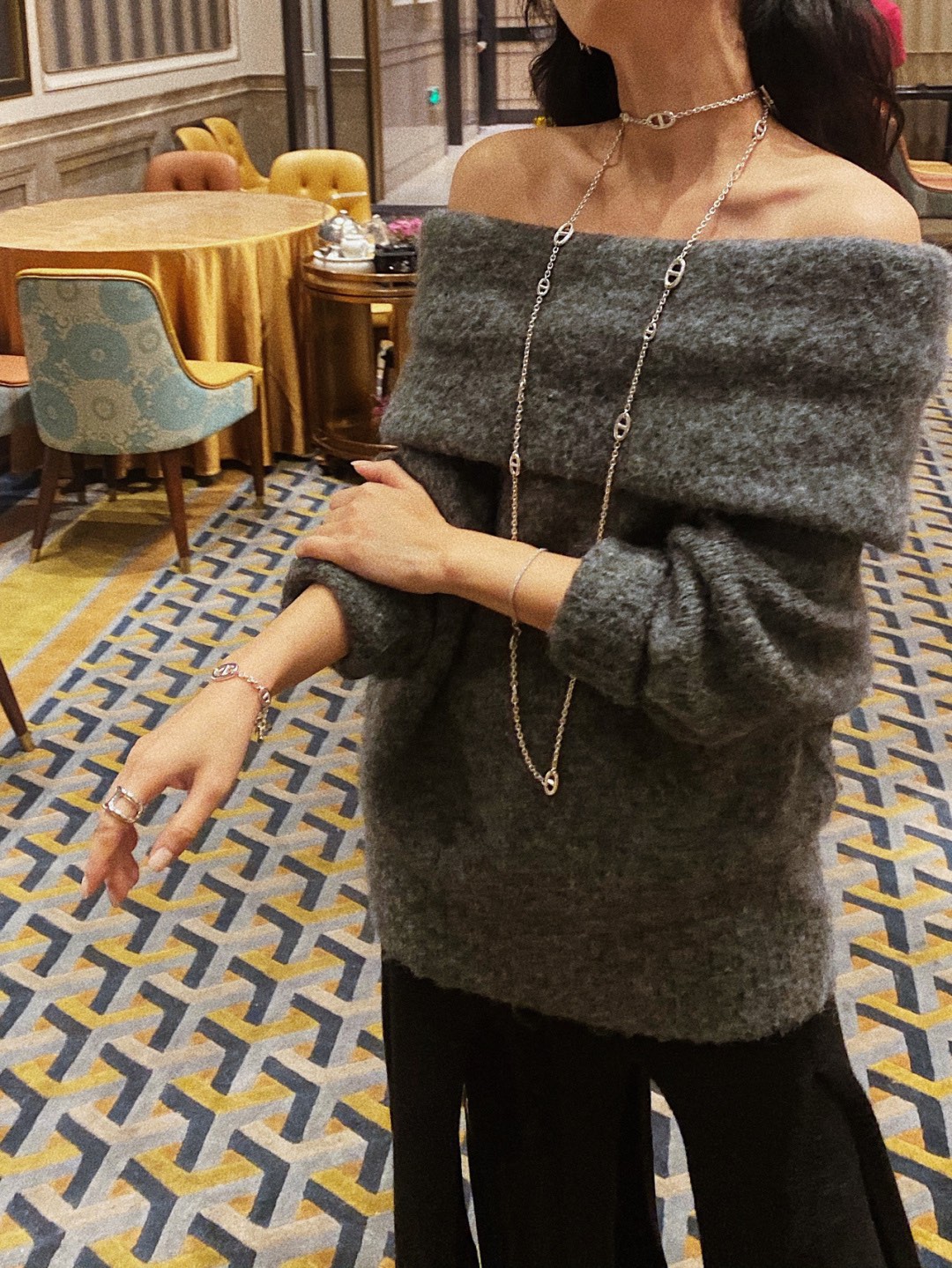 Pig Nose Long Bag Chain