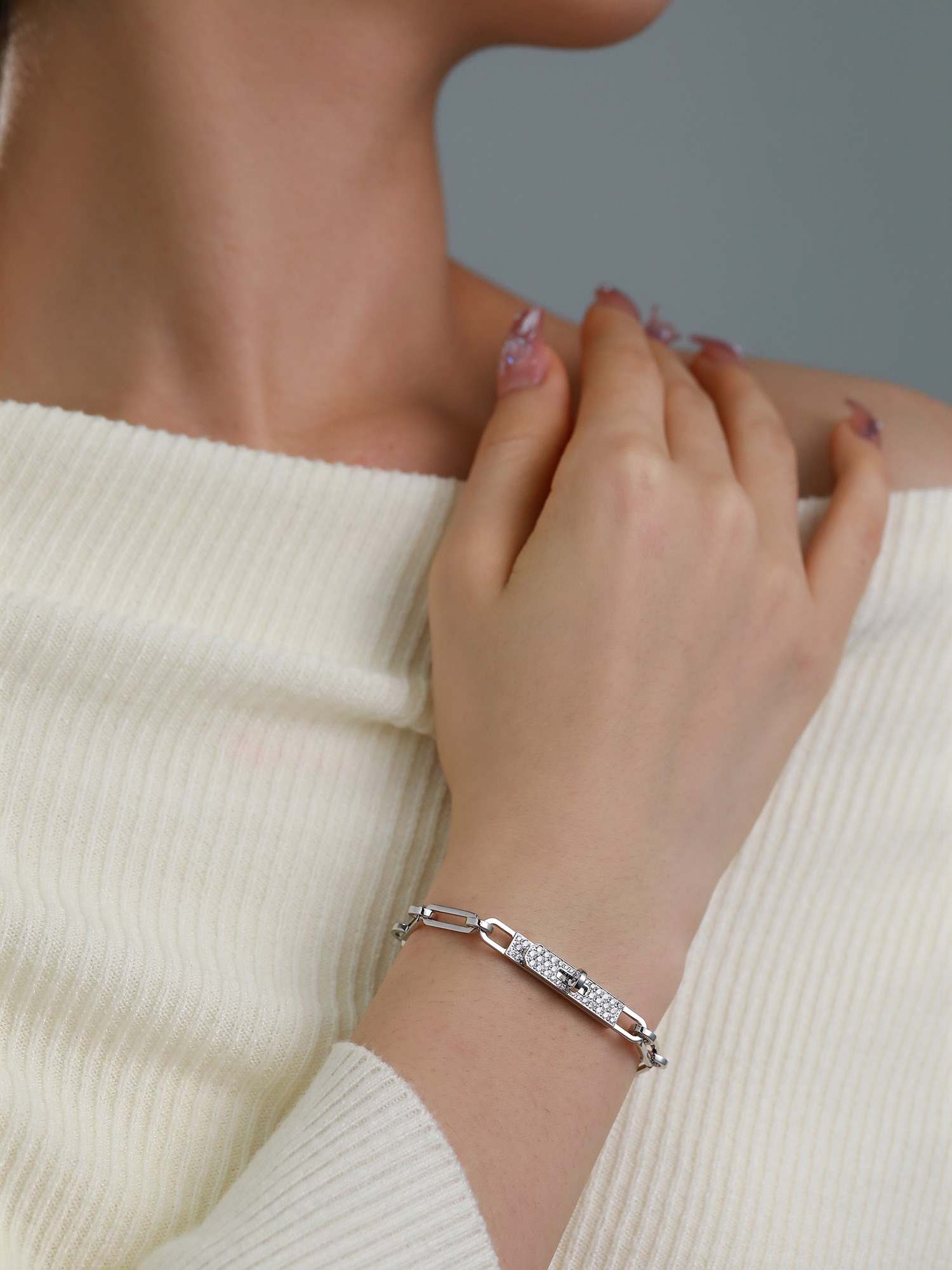  New Kelly Full Diamond Bracelet