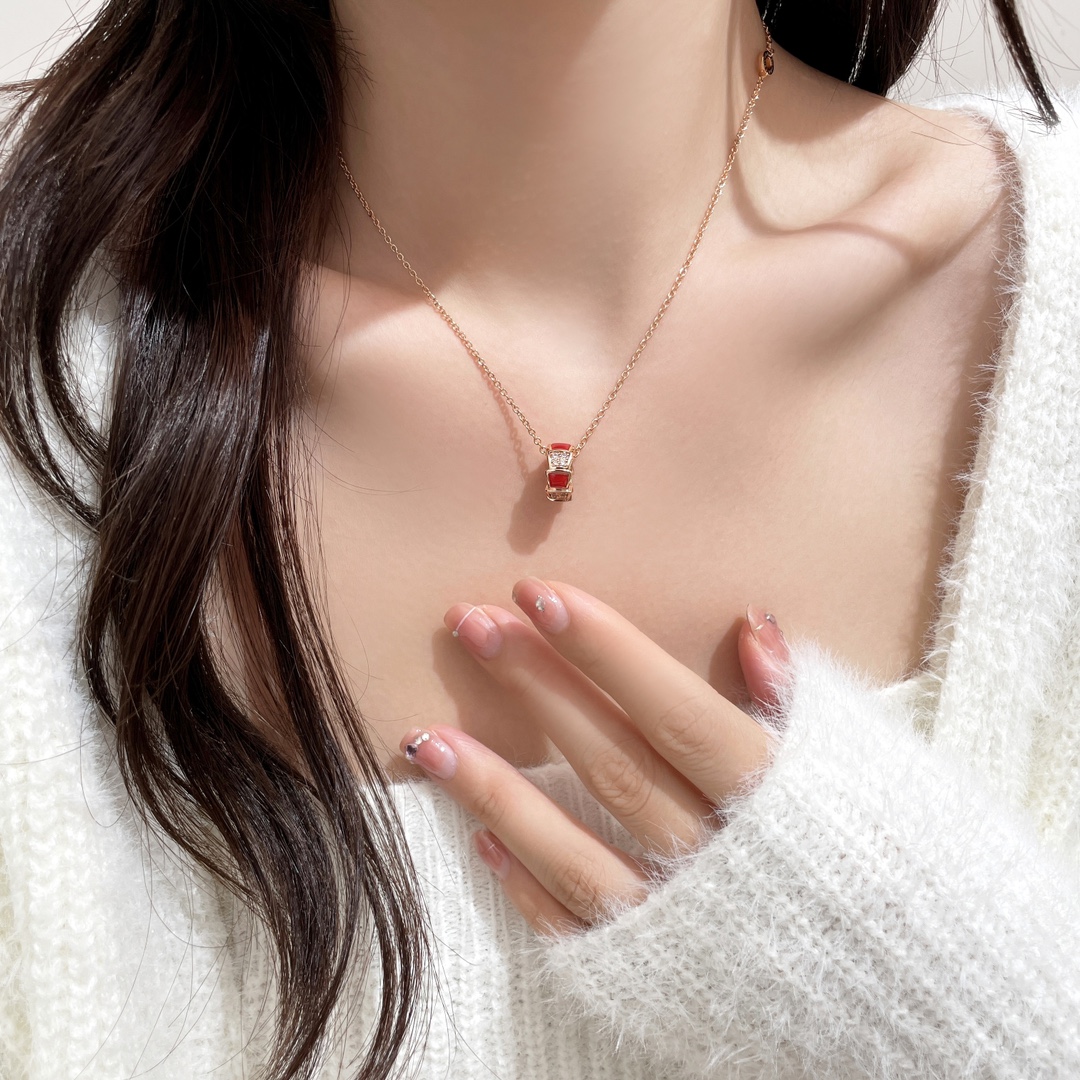 BV Snake Bone Fritillaria Pendant