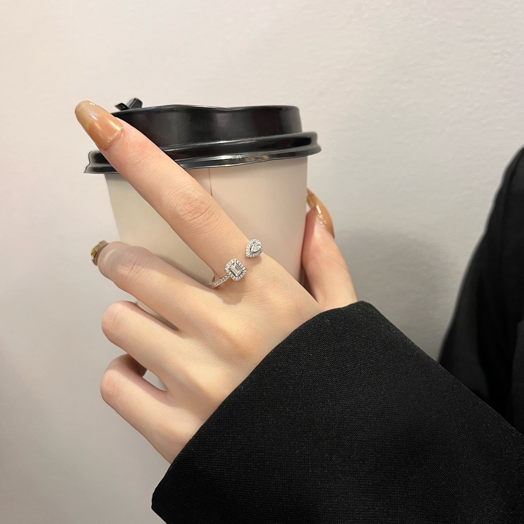 Messika My Twin sterling silver ring