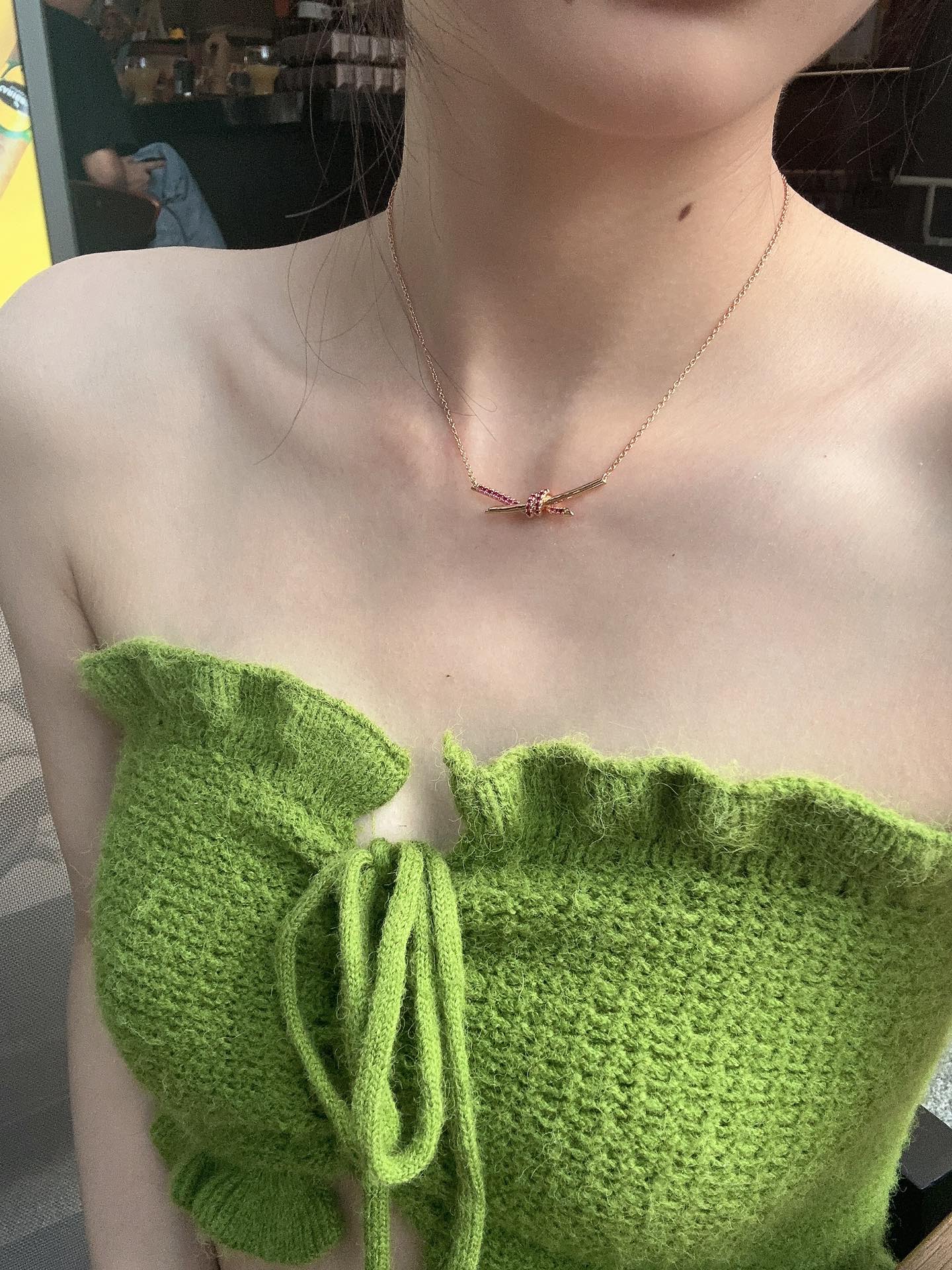 520 Limited Edition Knot Pink Blue Treasure Necklace