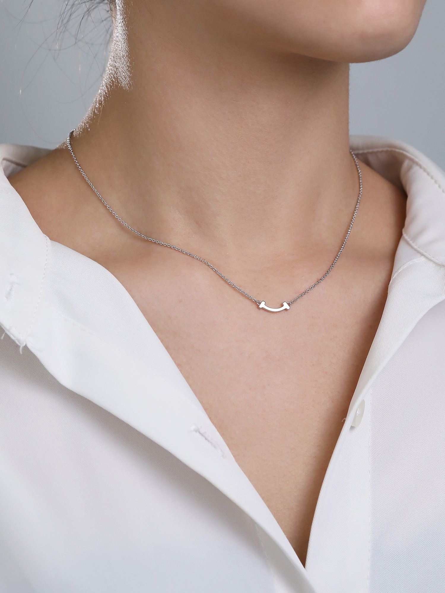 Mini Smile Diamond Free Necklace