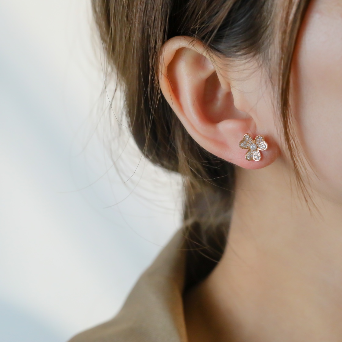 Clover mini earrings