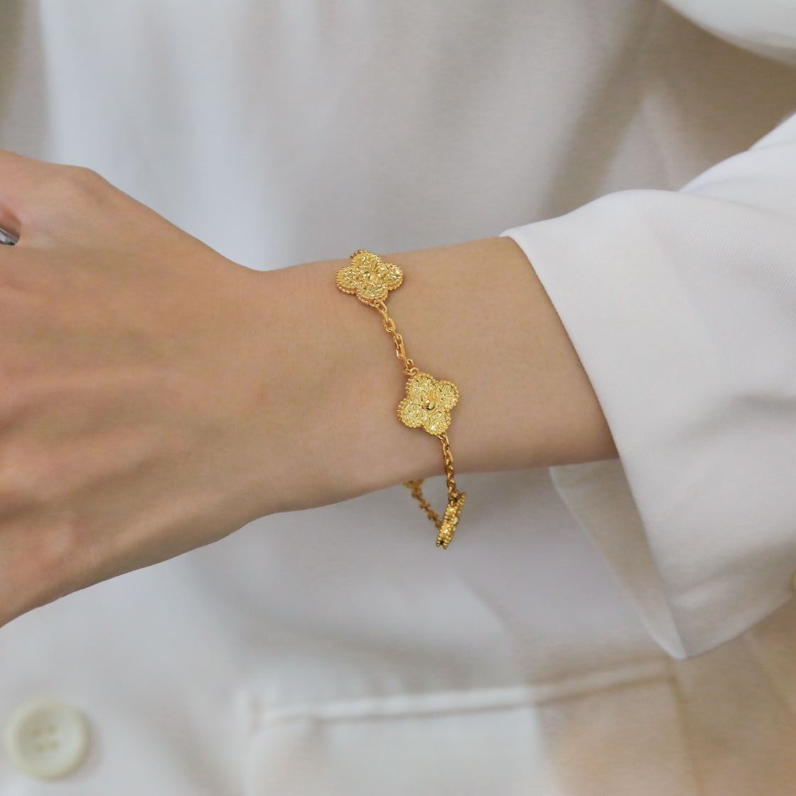 Five flower bracelet "hot stamping" version