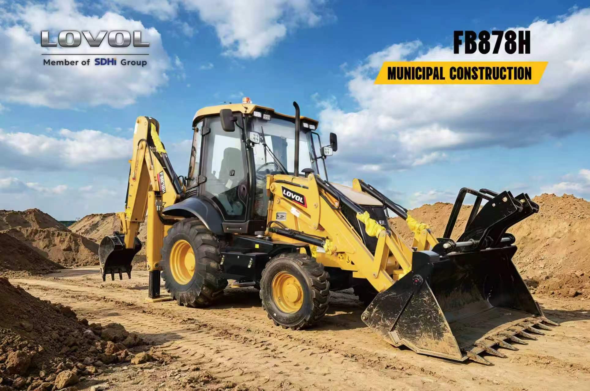 Lovol F878H Backhoe Loader (commonly known as backhoe‑loader)