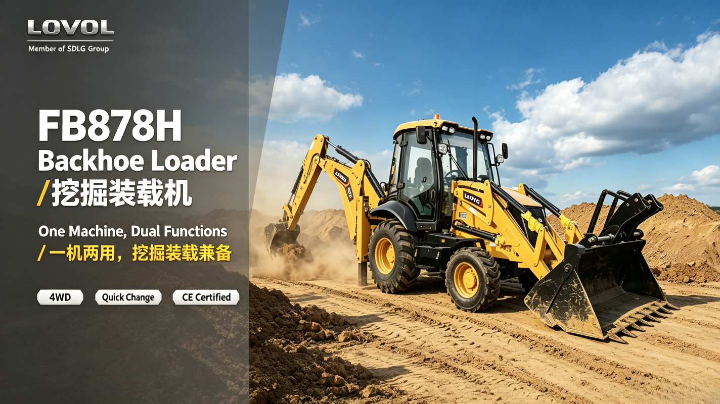 LOVOL FB878H Backhoe Loader (Known as Two‑in‑One Machine)