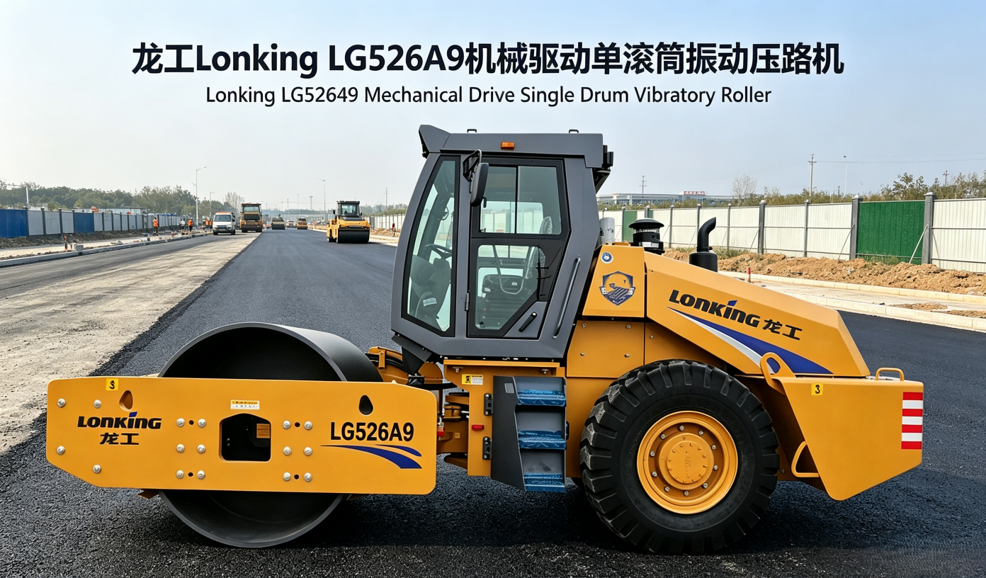 Lonking LG526A9 Mechanical‑drive Single‑drum Vibratory Road Roller