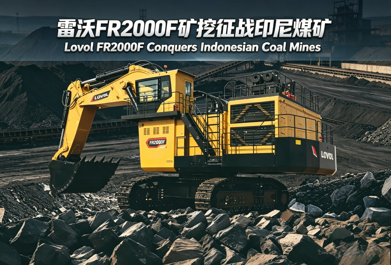 Galloping Across Southeast Asia | Lovol FR2000F Mining Excavator Conquers Open‑pit Coal Mines in Indonesia