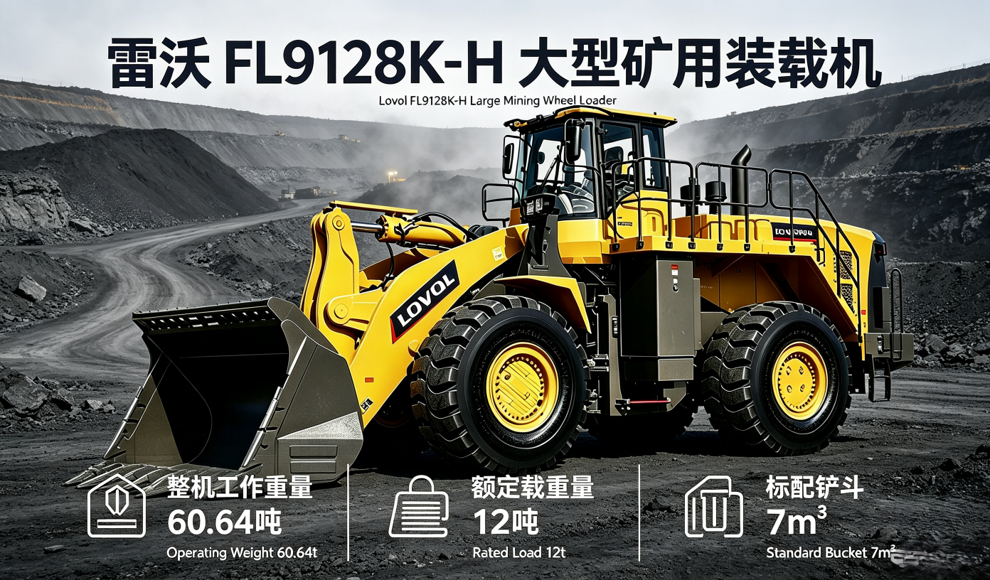 Lovol FL9128K‑H Large Mining Wheel Loader