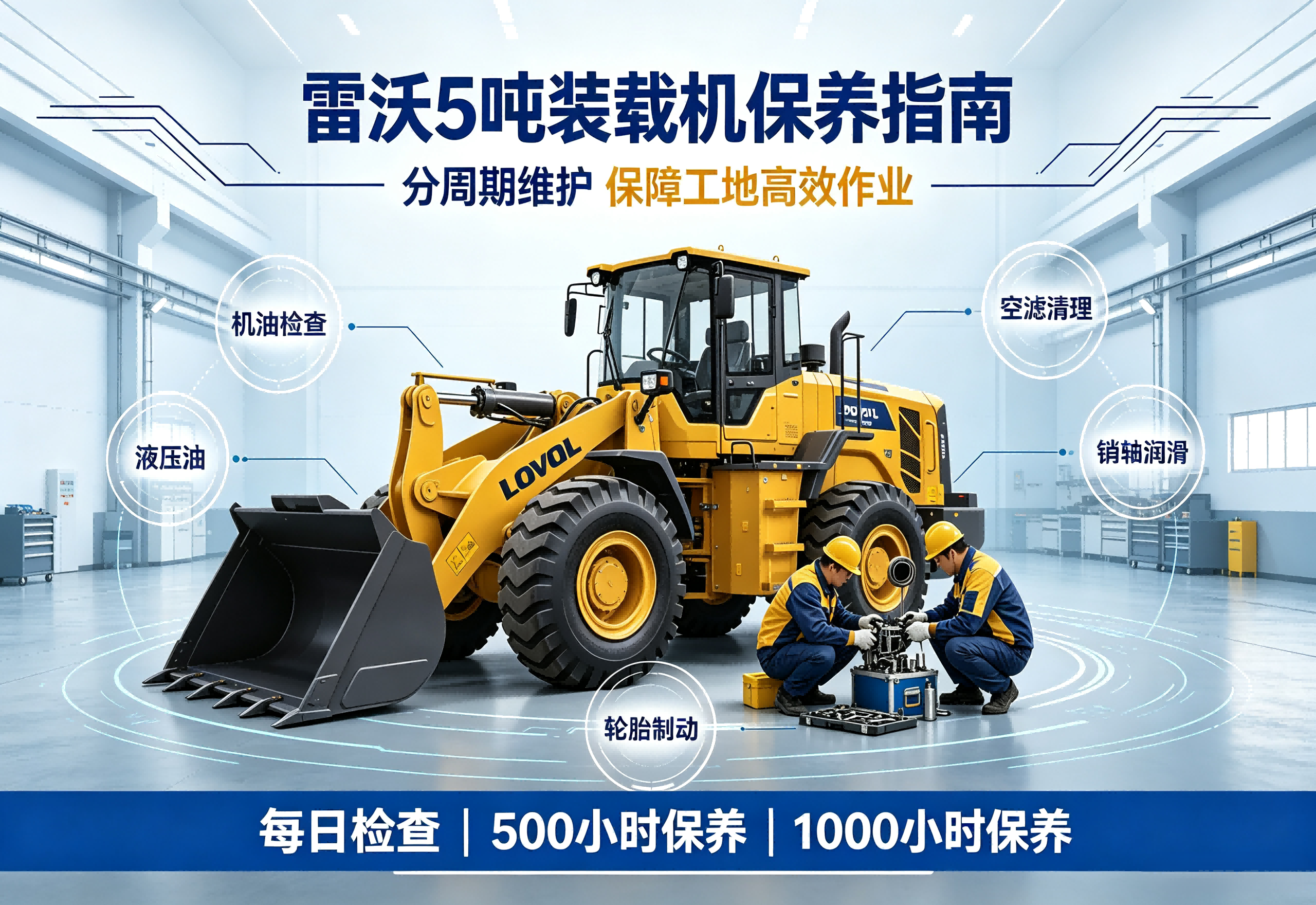Maintenance Guide for Lovol 5‑Ton Wheel Loader | Scientific Maintenance to Extend Equipment Service Life