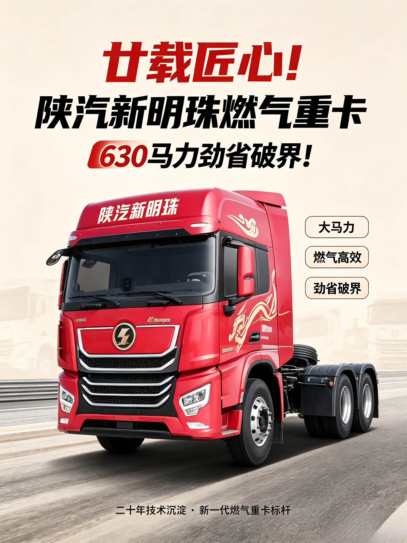 Two Decades of Ingenuity: SHACMAN New Pearl Gas Heavy-Duty Truck, 630HP, Breaks Boundaries with Outstanding Gas Economy