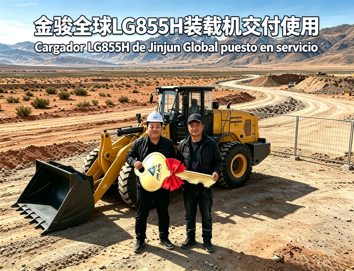 Jinjun Global | Successful Delivery of LG855H Wheel Loader for Bolivia Project