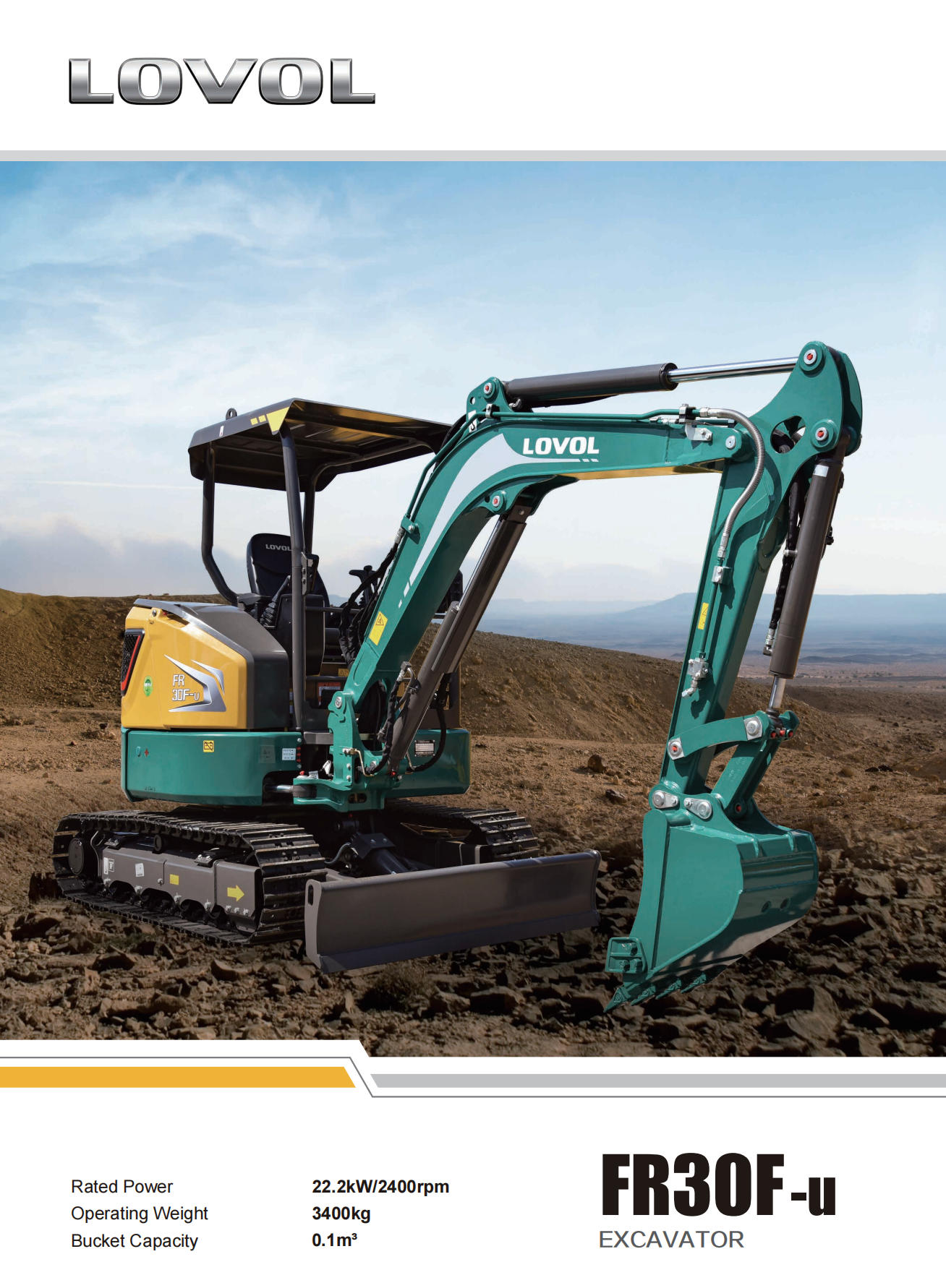 New Arrival! LOVOL FR30F-u Mini Excavator, Perfect for Tight Construction Sites
