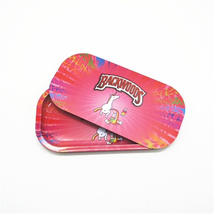 Backwoods Custom Raw Rolling Tray Pink with Lid Scale