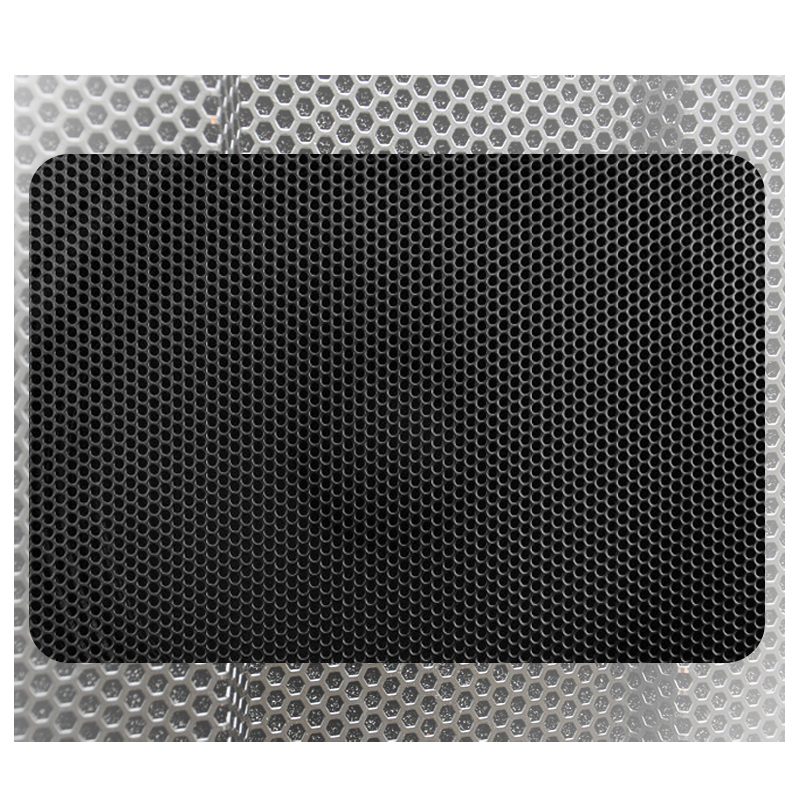 Speaker grille perforated panel