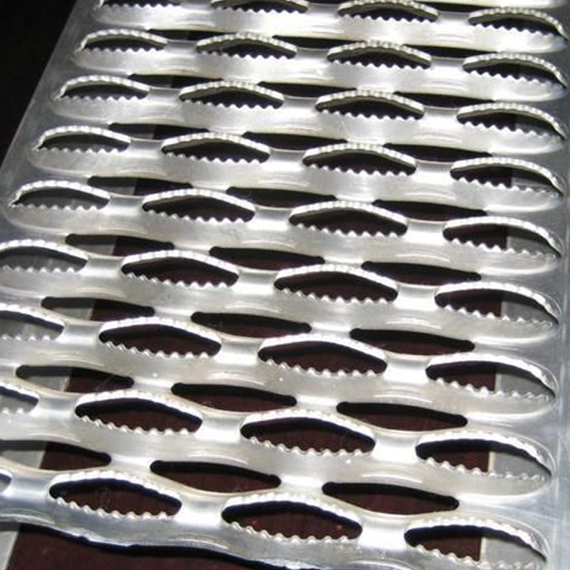 304 Stainless Steel Crocodile Mouth Anti Slip Perforated Plate for Industrial Walkway