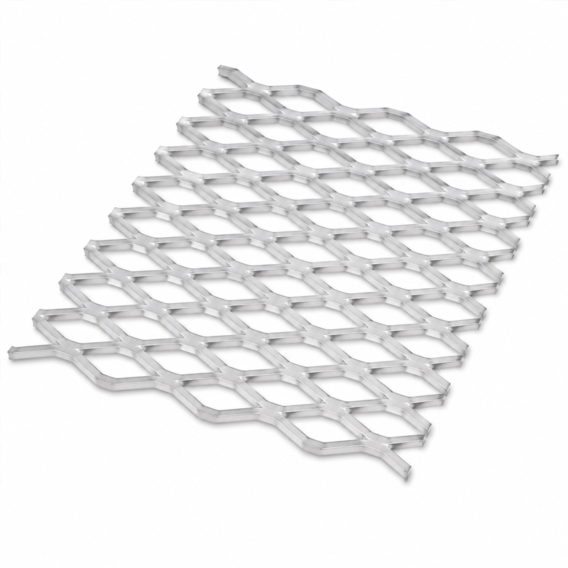  Flattened Aluminum Expanded Metal Mesh