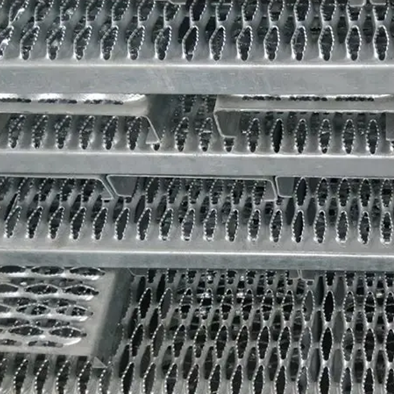 Aluminum Safety Grip Strut Grating Walkways and Crocodile Mouth Anti Slip Metal Plate Guide