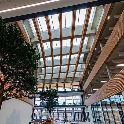 Atrium Skylight & Canopy — Jumbo Laminated Glass