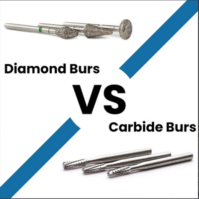 Dental burs comparison: Diamond vs Carbide burs