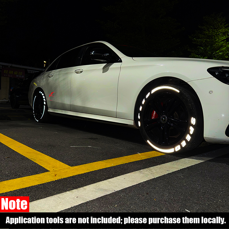 8pcs Car tire decals, waterproof car tire decals, high-quality car decals, stylish car styling decals, car wraps, universal car exterior accessories.