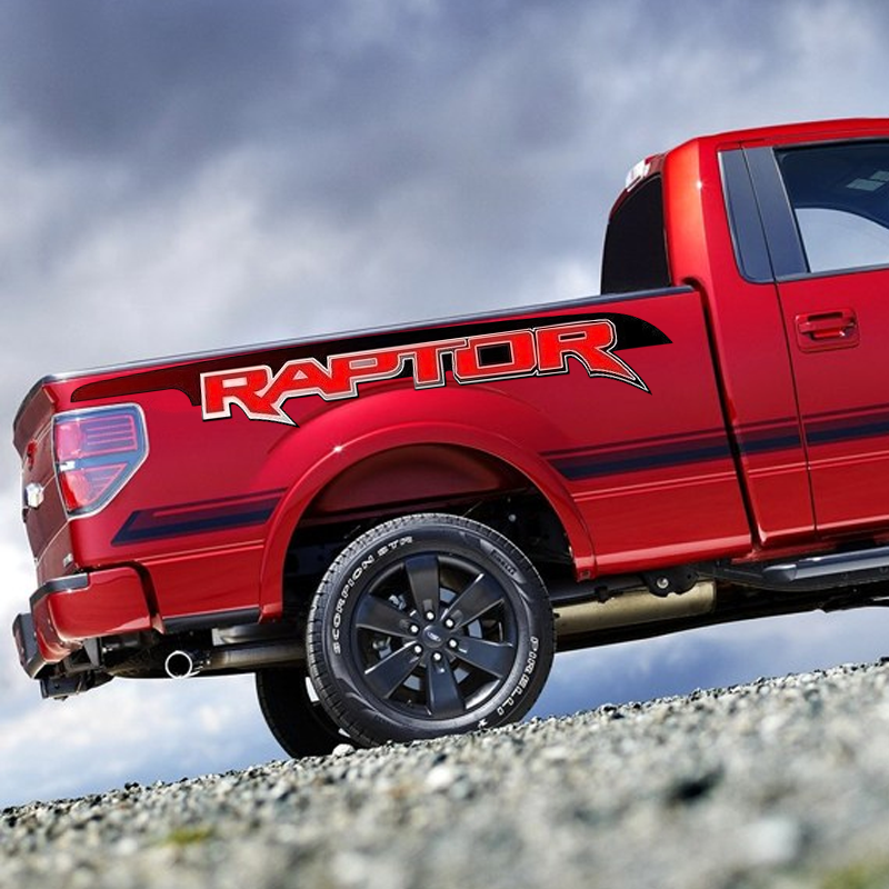 Raptor logo sticker for the tailgate of the F150; rear vehicle tailmark sticker box; Raptor body sticker; Raptor car decoration sticker modification
