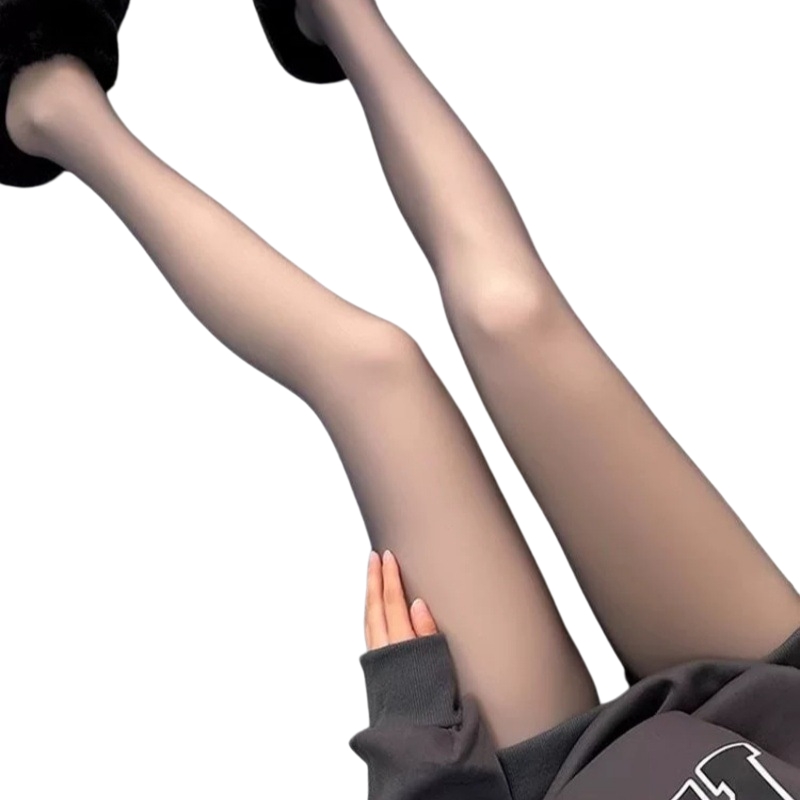 Transparent thigh-high stockings
